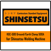 Shinsetsu KGC-500 Ground/Earth Clamp 500A | Shinsetsu by KHM Megatools Corp.
